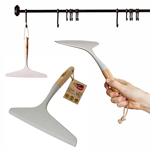 York ECONATURAL Bambus-Duschrakel. Entfernt überschüssiges Wasser von großen Glasflächen - Glasscheiben, Duschkabinen, ohne Flecken zu hinterlassen, Braun von ECONATURAL by York