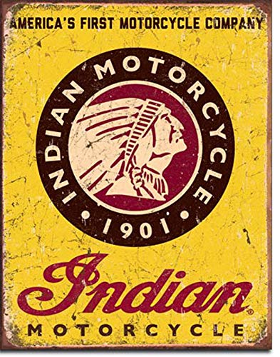 ECONG Indian Motor Cycles Metallwand Zeichen Blechschilder Warnung hängen Vintage Kunst Folie Poster Band Malerei Promi Bar Cafe Garten öffentliches Geschenk von ECONG