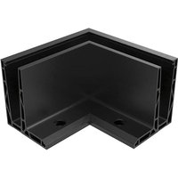 Economy - Außenecke für Bodenprofile Eco 0006 Eckteil, Aluminium schwarz eloxiert von ECONOMY