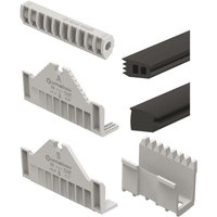 Economy Dichtungsset Pro Flex passend zu Bodenprofil 5000 mm mit Glasstärke 16,76 mm, Kunststoff/Gummi - 6-teilig von ECONOMY