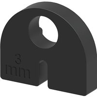 Economy - Einlage zu Glasklemmbeschlag Modell 20 für 3 mm Blechplatte, Gummi Economy - Einlage zu Glasklemmbeschlag Modell 20 für 3 mm Blechplatte, Gummi von ECONOMY