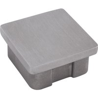 Endkappe Abdeckkappe eckig für Rohr ø 40x40x2,0mm, Edelstahl geschliffen - Economy von ECONOMY
