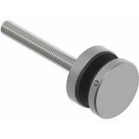 Glaspunkthalter für 8 - 18 mm Glas, ø 40 mm, Edelstahl V2A Glaspunkthalter für 8 - 18 mm Glas, ø 40 mm, Edelstahl V2A von ECONOMY
