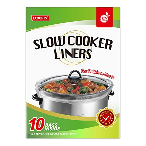ECOOPTS Ecoopts Slow Cooker Liner | Kleine Kochtaschen für 1-3 Quarts (10) von ECOOPTS