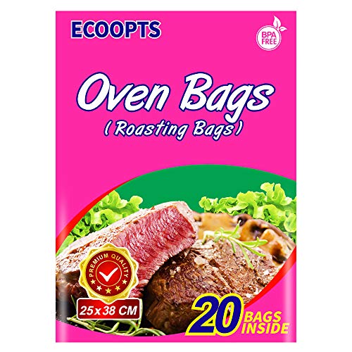 ECOOPTS Ofenbeutel, Kochen Braten, für Huhn, Fleisch, Schinken, Meeresfrüchte Gemüse, 250 x 380 mm von ECOOPTS