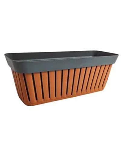 ECOPLAST S.r.l. Kreta Terrakotta/AnTRAC Blumenblume 40 cm, wie abgebildet von ECOPLAST S.r.l.