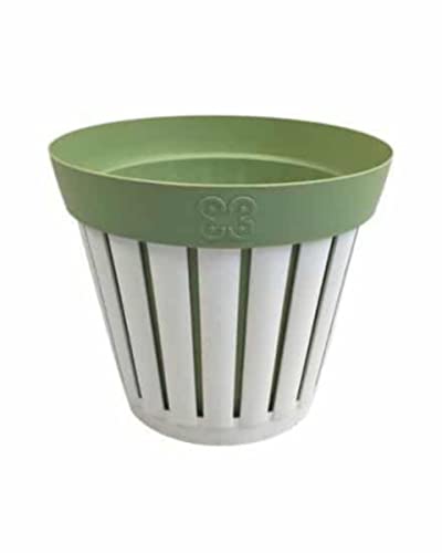 ECOPLAST S.r.l. Kreta Weiß/Grün Vase d.30, wie abgebildet von ECOPLAST S.r.l.