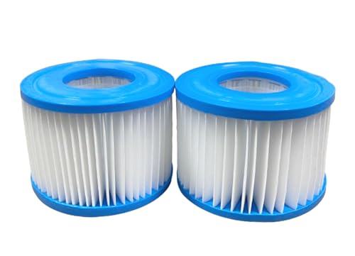 ECOPOOLTECH Hot Tub Filter Cartridge Size VI für Whirlpoolmodelle, die Filter des Typs VI verwenden, 2 Packungen von ECOPOOLTECH