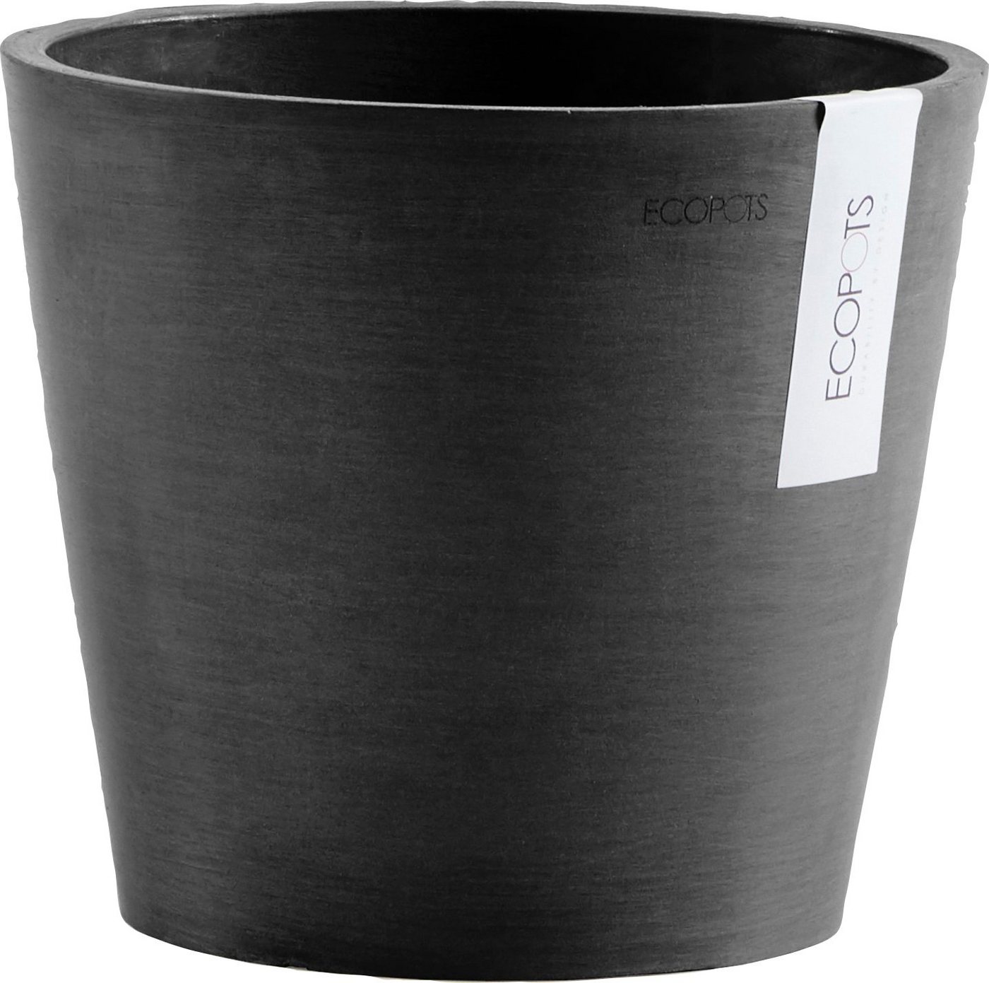 ECOPOTS Blumentopf AMSTERDAM Dark Grey, BxTxH: 20x20x17,5 cm, mit Wasserreservoir von ECOPOTS