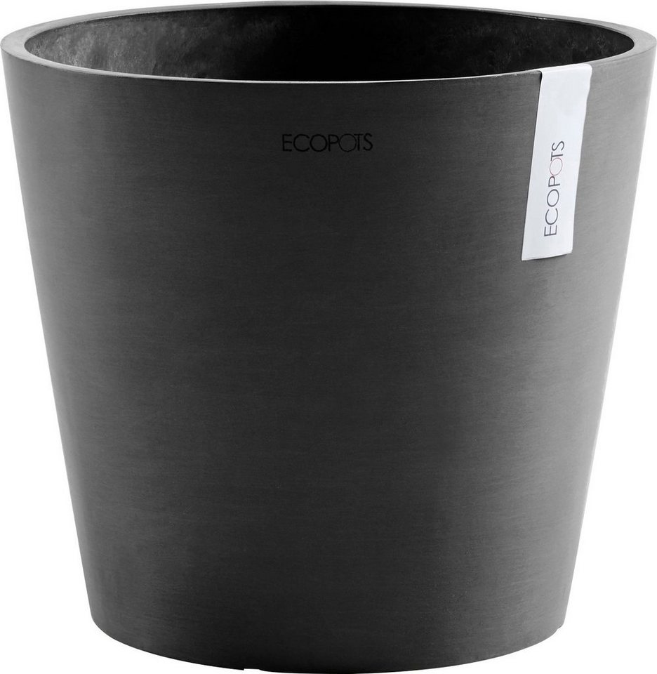 ECOPOTS Blumentopf AMSTERDAM Dark Grey, BxTxH: 40x40x35 cm, mit Wasserreservoir von ECOPOTS