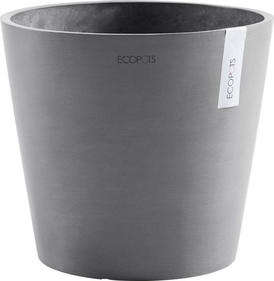 ECOPOTS Blumentopf AMSTERDAM Grey, BxTxH: 40x40x35 cm, mit Wasserreservoir von ECOPOTS