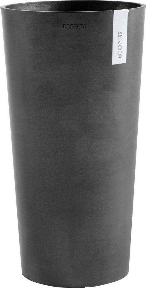 ECOPOTS Blumentopf AMSTERDAM MID HIGH Dark Grey, BxTxH: 34x34x66 cm von ECOPOTS