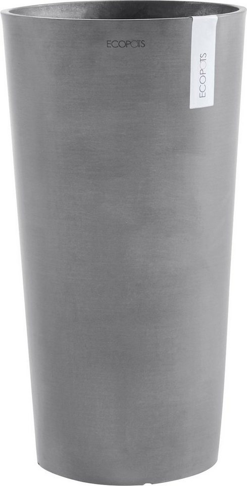 ECOPOTS Blumentopf AMSTERDAM MID HIGH Grey, BxTxH: 34x34x66 cm von ECOPOTS