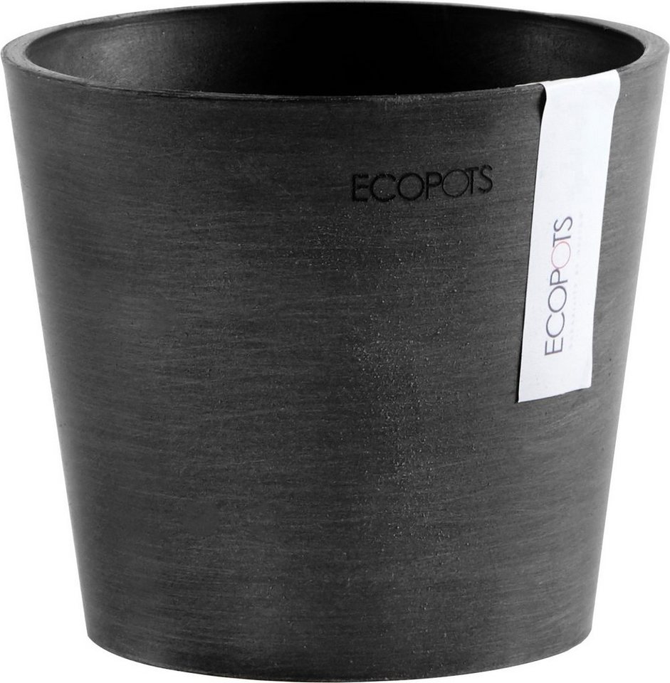 ECOPOTS Blumentopf AMSTERDAM Mini Dark Grey, BxTxH: 13x13x11,4 cm von ECOPOTS