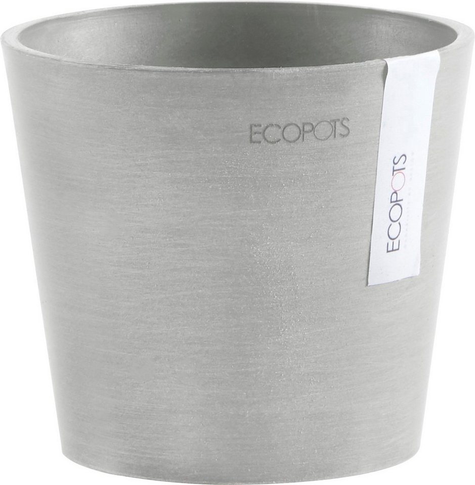 ECOPOTS Blumentopf AMSTERDAM Mini White Grey, BxTxH: 13x13x11,4 cm von ECOPOTS