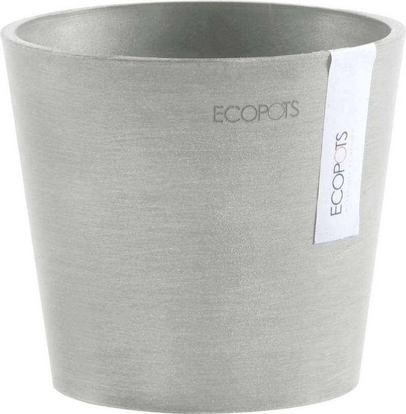 ECOPOTS Blumentopf AMSTERDAM Mini White Grey, BxTxH: 13x13x11,4 cm von ECOPOTS