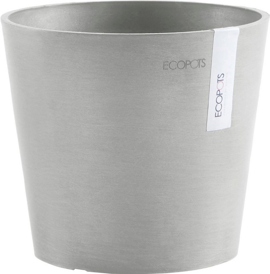 ECOPOTS Blumentopf AMSTERDAM Mini White Grey, BxTxH: 17x17x14,9 cm von ECOPOTS