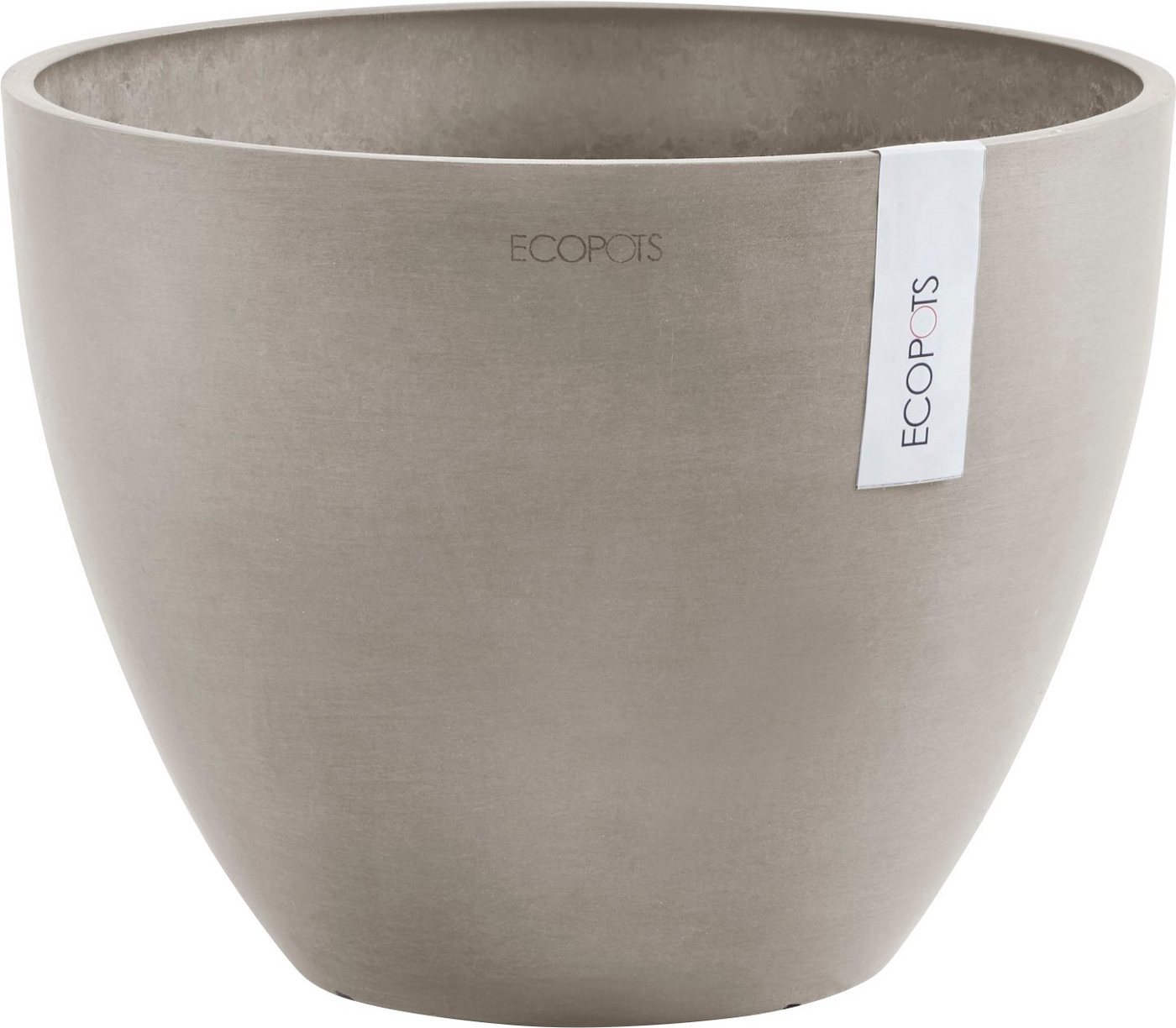 ECOPOTS Blumentopf ANTWERP Taupe, BxTxH: 30x30x25,5 cm von ECOPOTS