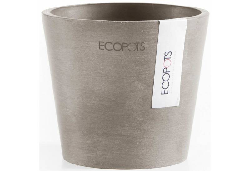 ECOPOTS Blumentopf Amsterdam Mini 10,5 Taupe, für den Innenbereich von ECOPOTS