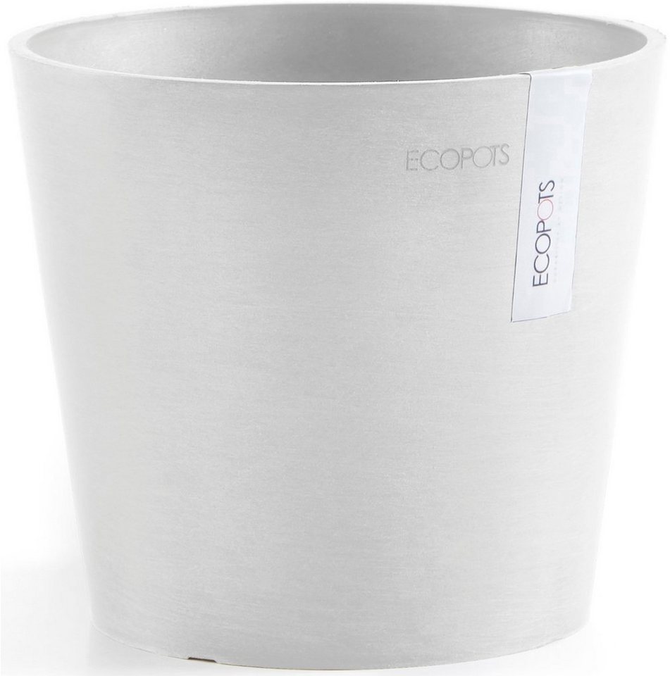 ECOPOTS Blumentopf Amsterdam Mini 17 Weiß, für den Innenbereich von ECOPOTS