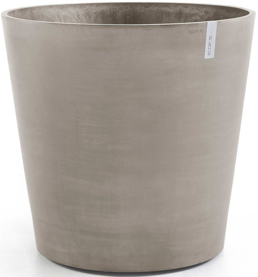 ECOPOTS Blumentopf Amsterdam mit Rollen 100 Taupe, für innen und außen: frostsicher, bruchsicher und lichtbeständig von ECOPOTS