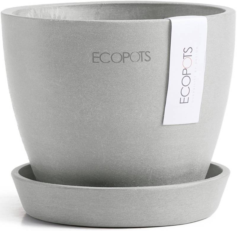 ECOPOTS Blumentopf Antwerp Mini 11 Weißgrau, für den Innenbereich von ECOPOTS