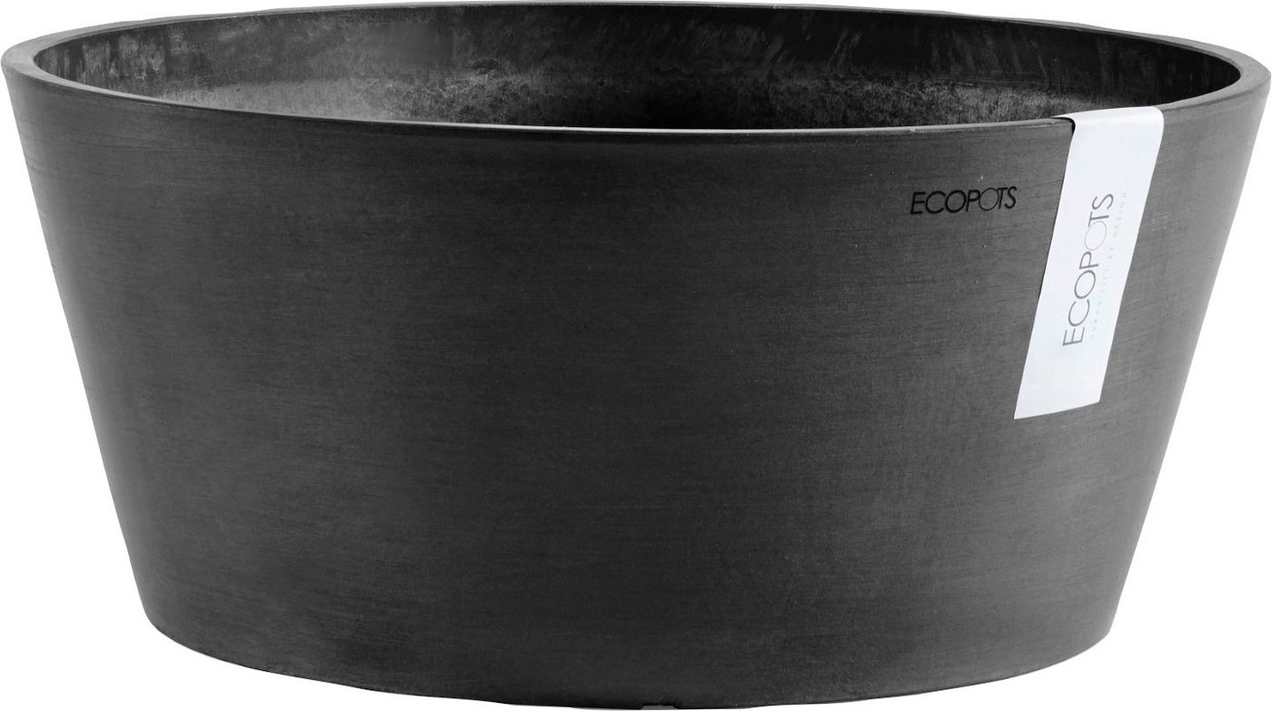 ECOPOTS Blumentopf FRANKFURT Dark Grey, BxTxH: 30,5x30,5x15 cm von ECOPOTS