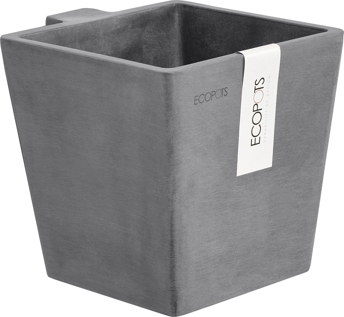 ECOPOTS Blumentopf MANHATTAN S Grey, BxTxH: 17,2x17,515 cm von ECOPOTS