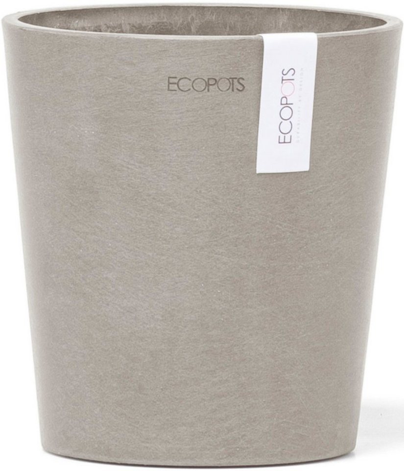 ECOPOTS Blumentopf Morinda Orchidee 14 Taupe, für den Innenbereich von ECOPOTS