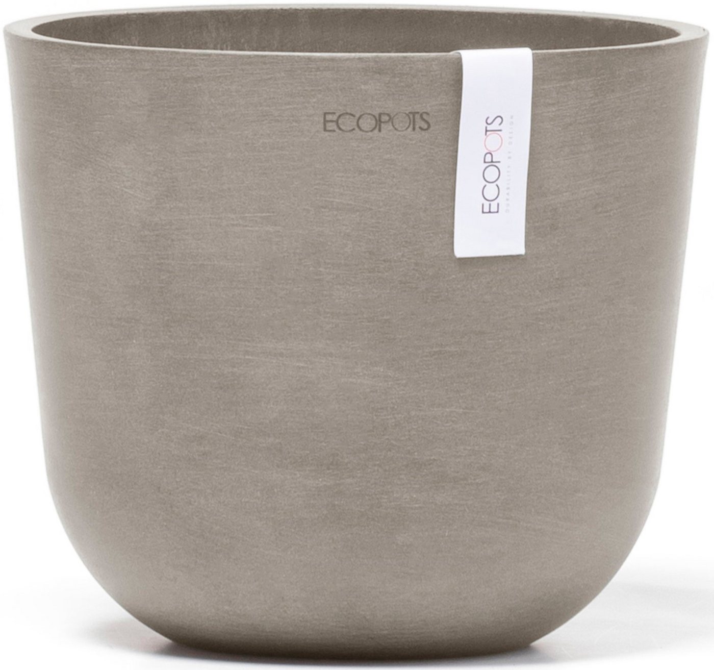 ECOPOTS Blumentopf Oslo 19 Taupe, für den Innenbereich von ECOPOTS