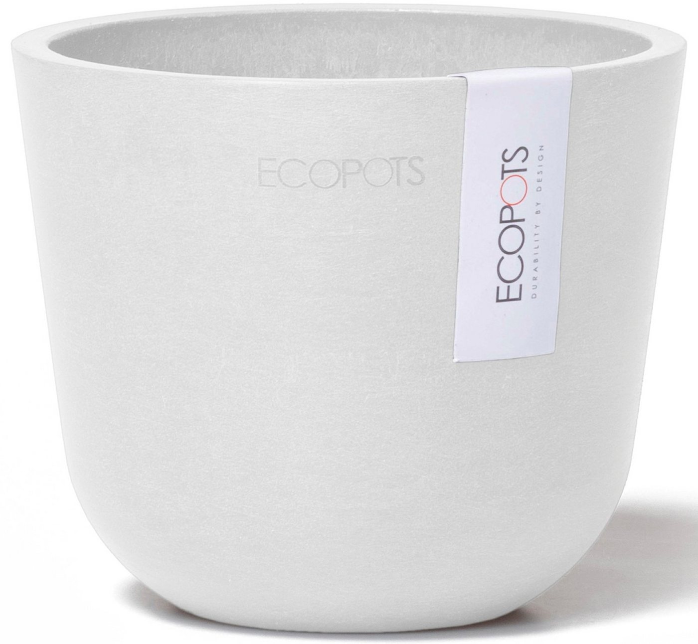 ECOPOTS Blumentopf Oslo Mini 11,5 Weiß, für den Innenbereich von ECOPOTS