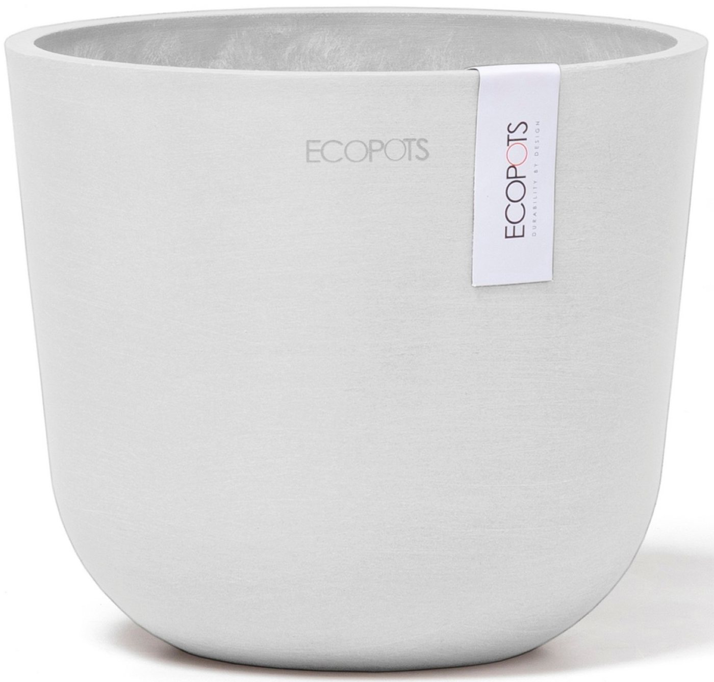 ECOPOTS Blumentopf Oslo Mini 16 Weiß, für den Innenbereich von ECOPOTS