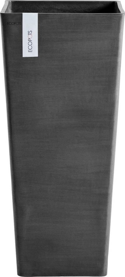 ECOPOTS Blumentopf ROTTERDAM HIGH Dark Grey, BxTxH: 32x32x70 cm von ECOPOTS