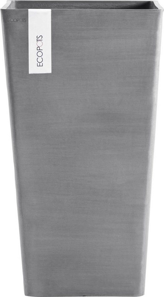 ECOPOTS Blumentopf ROTTERDAM MID HIGH Grey, BxTxH: 31x31x56 cm von ECOPOTS