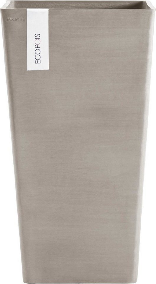 ECOPOTS Blumentopf ROTTERDAM MID HIGH Taupe, BxTxH: 31x31x56 cm von ECOPOTS