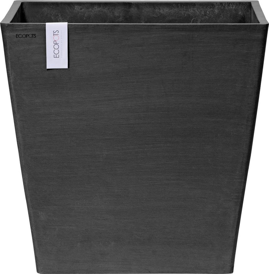 ECOPOTS Blumentopf Rotterdam mit Rollen 50 Dunkelgrau, für innen und außen: frostsicher, bruchsicher und lichtbeständig ECOPOTS Blumentopf Rotterdam mit Rollen 50 Dunkelgrau, für innen und außen: frostsicher, bruchsicher und lichtbeständig von ECOPOTS