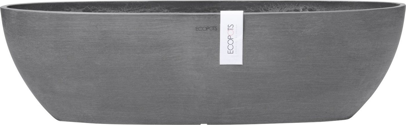 ECOPOTS Blumentopf SOFIA LONG Grey, BxTxH: 14x14x16 cm von ECOPOTS