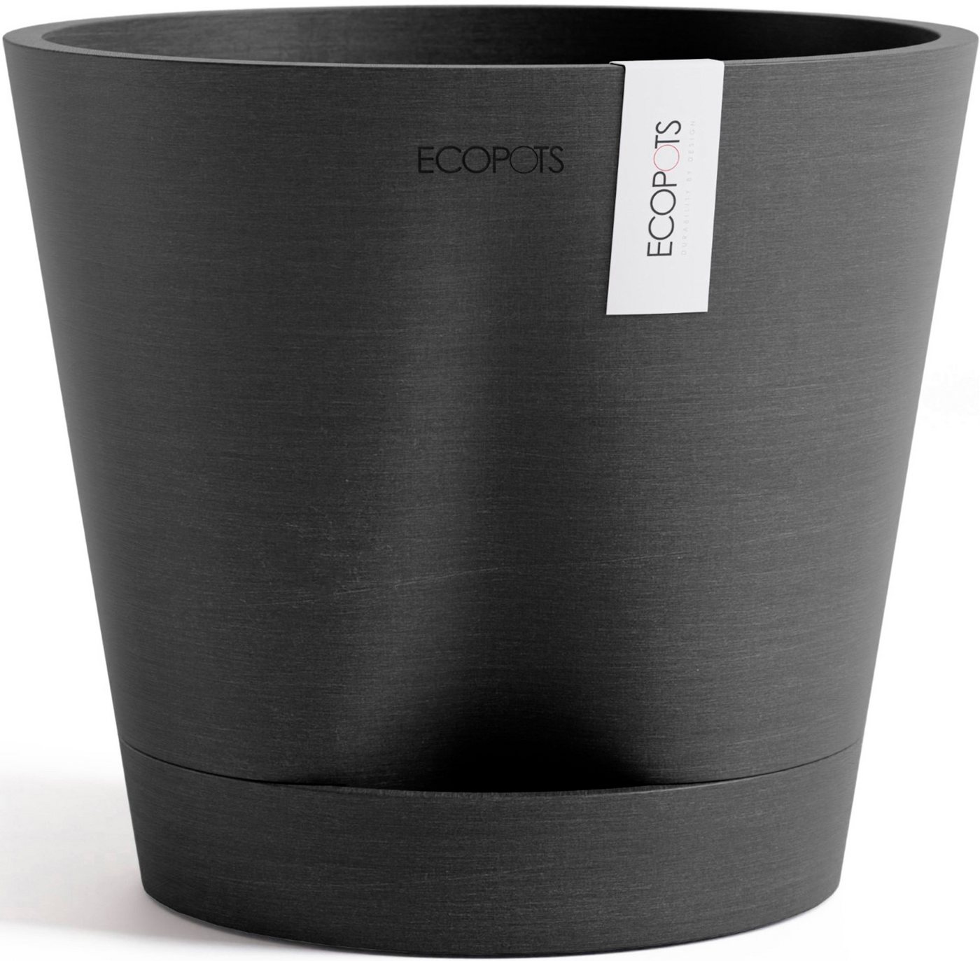 ECOPOTS Blumentopf Venice 2 20 Dunkelgrau, für den Innenbereich von ECOPOTS