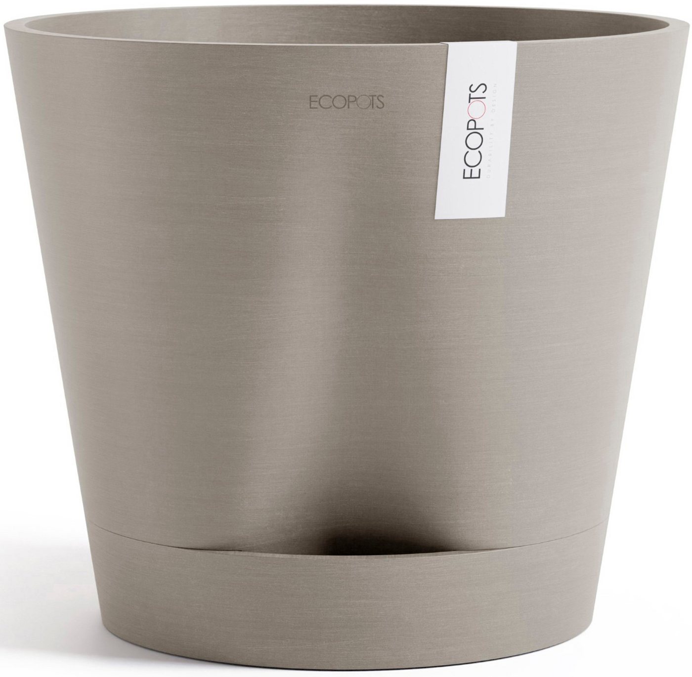 ECOPOTS Blumentopf Venice 2 40 Taupe, für den Innenbereich von ECOPOTS