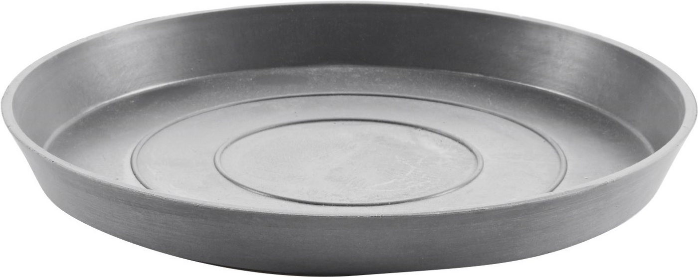 ECOPOTS Blumentopfuntersetzer ROUND SAUCER Grey, BxTxH: 36,5x36,5x3,5 cm von ECOPOTS