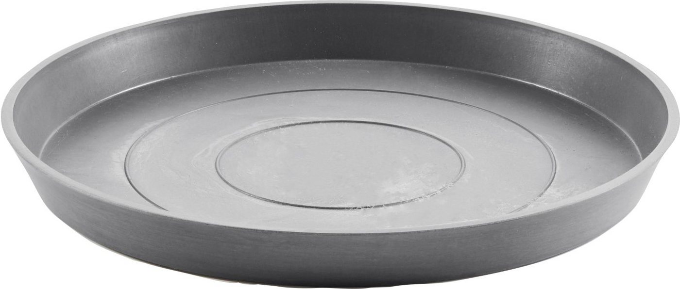 ECOPOTS Blumentopfuntersetzer ROUND SAUCER Grey, BxTxH: 50,5x50,5x3,5 cm von ECOPOTS