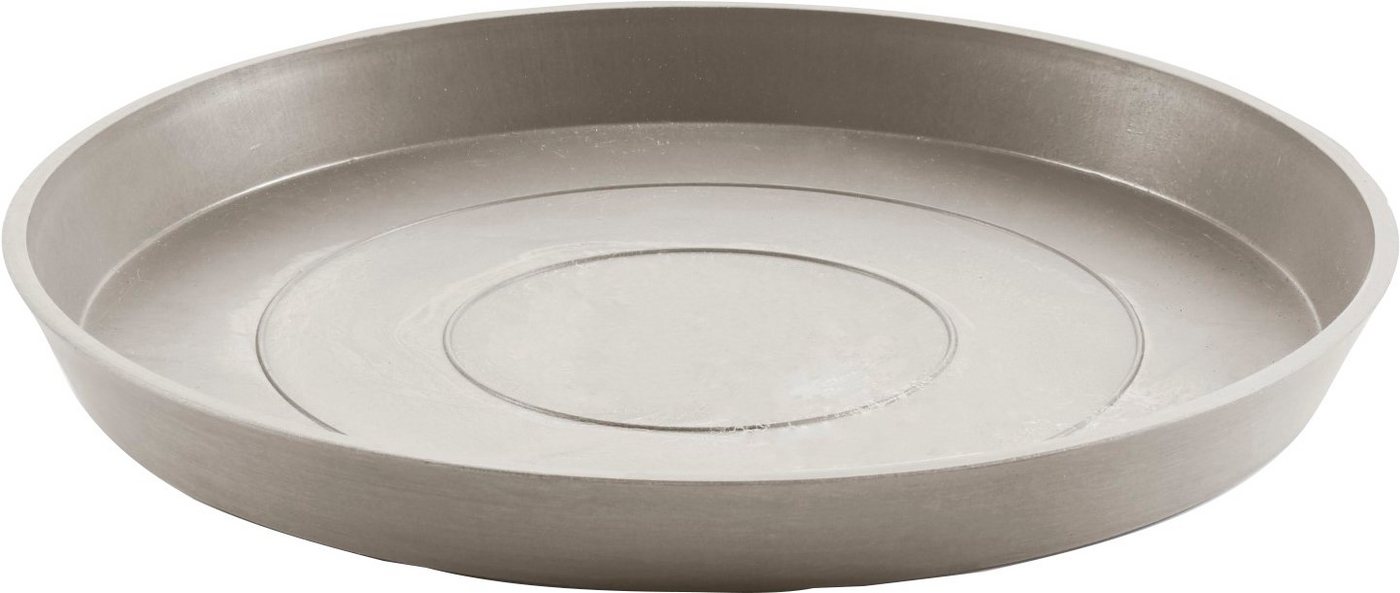 ECOPOTS Blumentopfuntersetzer ROUND SAUCER Taupe, BxTxH: 50,5x50,5x3,5 cm von ECOPOTS