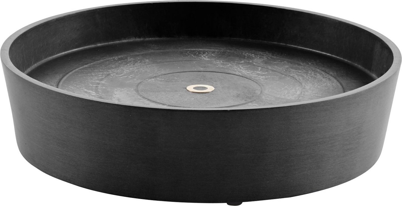 ECOPOTS Blumentopfuntersetzer SAUCER WHEELS Dark Grey, BxTxH: 41,5x41,5x9 cm von ECOPOTS