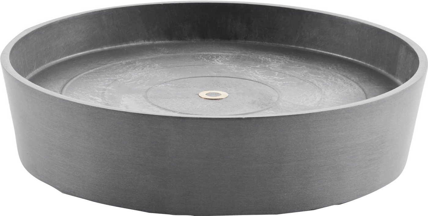 ECOPOTS Blumentopfuntersetzer SAUCER WHEELS Grey, BxTxH: 41,5x41,5x9 cm von ECOPOTS