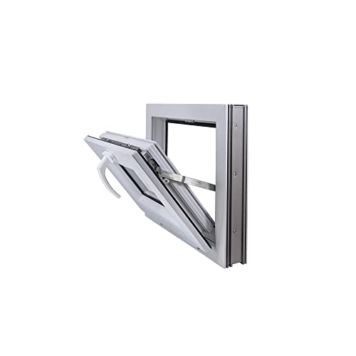 ECOPROF Kipp - Kellerfenster | Kunststoff Fenster | Gartenhaus Fenster | Maße: 50x40 cm (500x400 mm) | Farbe: Weiß | 70mm Profil von ECOPROF.eu