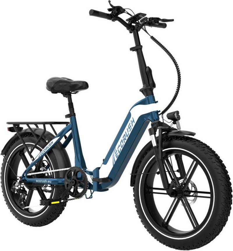 ECORUSH E-Bike 20*3,0 Zoll Elektrofahrrad bis zu 60-100km von ECORUSH
