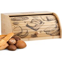 Brotbox mit Rolldeckel aus nachhaltigem Bambus Brotkasten Brotaufbewahrung Brotkiste Aufbewahrungsbox Brotkorb - Ecosa von ECOSA