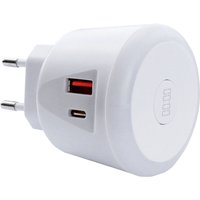 EcoSavers USB Timer Charger USB Ladegerät 20 W 1x USB-A, 1x USB-C® Weiß Innenbereich von ECOSAVERS