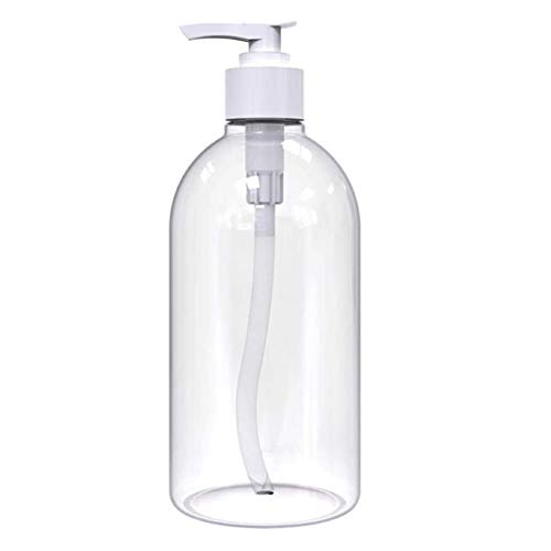 ECOSWAY 1/3 Stück 500 ml nachfüllbare Shampoo-Flaschen Pump-Flaschen Spülung Spender Leere Dusche Kunststoff Badezimmer Waschen Massage Öle von ECOSWAY
