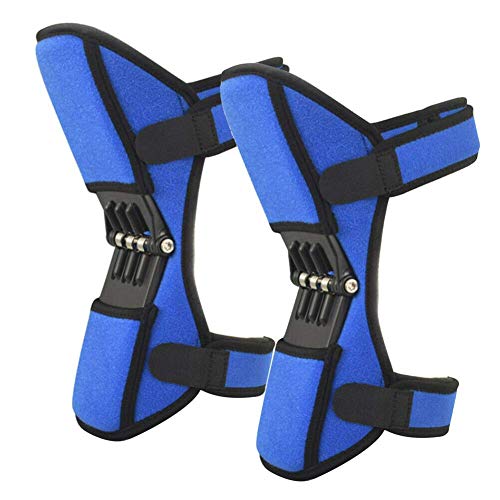ECOSWAY 1 Paar Knie Stabilisator Pad Lift Gelenk Unterstützung Starke Rebound Feder Force für Sport - Blau von ECOSWAY
